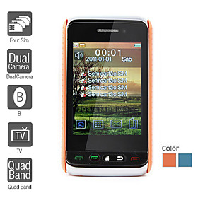 Téléphone Portable Quadruple SIM 3 Pouces Dual Caméra fonction TV