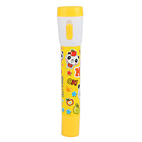Cute Cartoon 2 in 1 Ball Pen and LED Flashlight(Yellow)