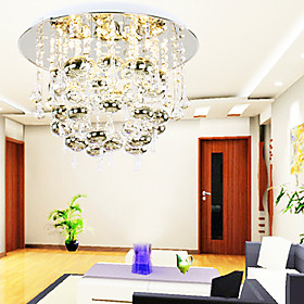 Crystal Flush Mount with 7 Lights (G4 Bulb Base)