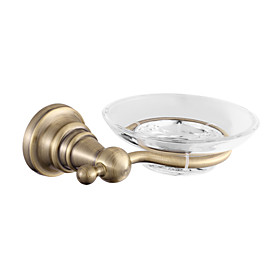 SpecificationsProdcut DescriptionDish standSuitable PlaceBathroomMaterialBrass FinishAntique Bronze Dimensions (cm)6.5x13x12Net Weight (kg)0.40Shipping Weight (kg)0.50FeaturesUpdate your bathroom decor with a beautiful wall mount accessory