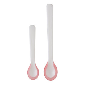 2 Hot Temperature Sensing Soft Spoon For Baby Feeding