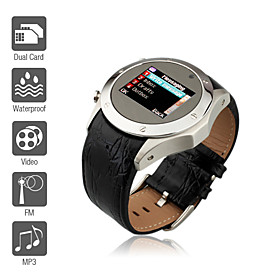 S768 - Dual SIM 1.4 Inch Watch Cell Phone (FM, Waterproof, MP3 MP4 Player)