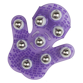 Hand-hold Roller Rolling Joint 9-roller Massage Glove