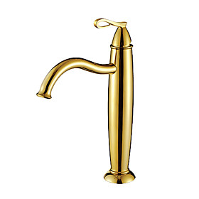 Ti-PVD Finish Antique Style Bathroom Sink Faucet