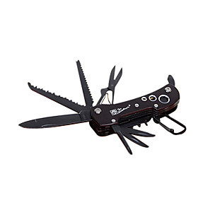 schwarz Multifunktions-12-in-1 Taschenmesser Tool-Kits.