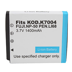 1400mAh 3.7V Digital Camera Battery NP-50/K7004 for FUJIFILM and More
