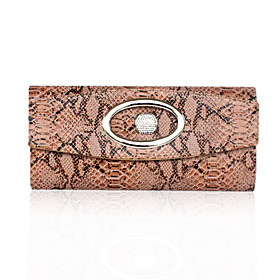 Faux Leather With Rhinestone/ Animal Print Evening Handbags/ Clutches More Colors Available