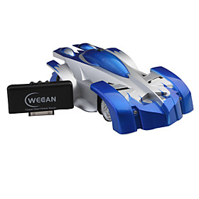 Climbing Wall RC Car iW500 Controlled by iPhone/iPod Touch/iPad (Silver Blue)