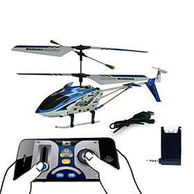 3 Channel Helicopter with Gyro i-Helicopter Controlled by iPhone/iPad/iPod iTouch (Blue)