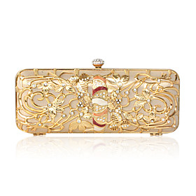 Stainless Steel With Rhinestone Evening Handbags/ Clutches More Colors Available