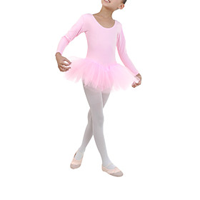 Dancewear Performance/Practice Spandex Long Sleeve Tutu Dress Ballet  Dress for Kids More Colors