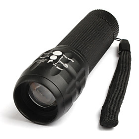 Zoom In/Out Flashlight With Holder 3 AAA Battery