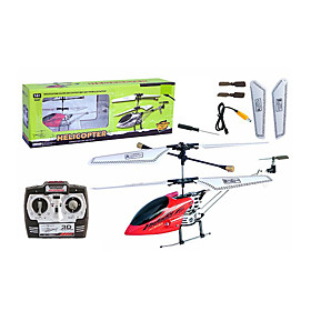 3CH RC Helicopter Alloy Body With Infrared Radio Remote Control Helicopters Indoor Toy(Red)(YX02688R)