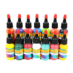 14 Color Tattoo Ink Set 14 15ml