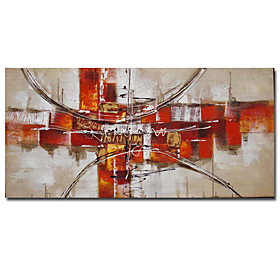 Hand-painted Abstract Oil Painting with Stretched Frame