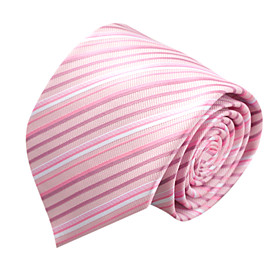 Category: Ties Materials: Polyester, Microfibre Pattern: Stripe Color: As the picture Size: Regular Occasion: Business, Daily, Ceremony, Evening Party, Stage Net Weight: 0.05Kg Shipping Weight: 0.2Kg Packing: Gift Box Tips: Color amp; Style representation may vary by monitor. Not responsible for typographical or pictorial errors Pink Stripe Microfibre Tie