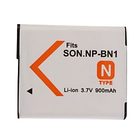 900mAh 3.7V Digital Camera Battery NP-BN1 for SONY DSC-W320 and More
