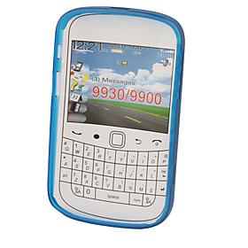 Protective TPU Translucent Case for Blackberry 9900 (Dark Blue)
