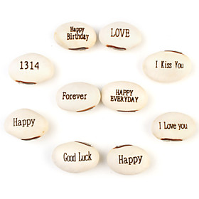 White Magic Beans with Assorted Messages (10-Pack Growing Plant)
