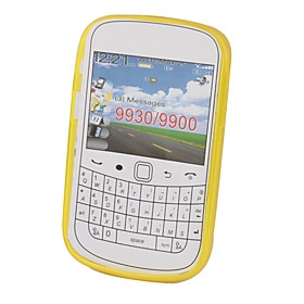 Protective TPU Translucent Case for Blackberry 9900 (Yellow)