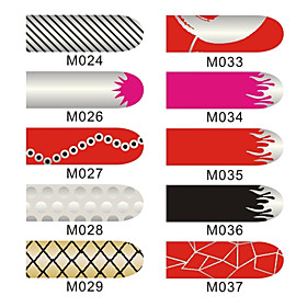 16pcs Nail Foil Art Armour Wraps Patch Stickers Manicure