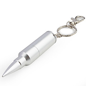2GB Bullet Shaped USB Flash Drive (Silver)