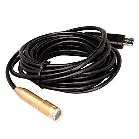 Waterproof Wired Snake Camera with USB Port (CMOS Sensor, 5M Cable)