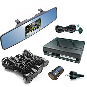 Parking Sensor (4 Senors, 3.5 Inch TFT Rearview Mirror)