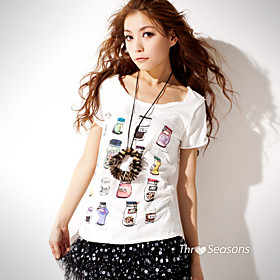 S M L sizes in Asia are different to the sizes in North America.Asia: SMLXLUSA: XXSXSSMABOUT ME: cottonLOOK AFTER ME: Hand washNet Weight: 0.12KGShipping weight: 0.14KG TS Simple Printed T-shirt