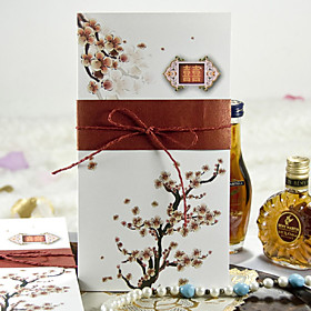 Elegant Cherry Blossom Wedding Invitation(set of 50)