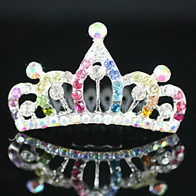 Gorgeous CZ Cubic Zirconia Wedding Flower Girl Tiara More Colors Available