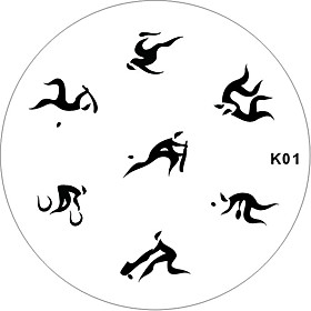 Nail Art Stamp Stamping Image Template Plate K series 8