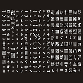 221 Designs Nail Art Stamp Image Plate/Big Nail Art Templates/Nail Stencils