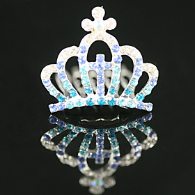 Gorgeous CZ Cubic Zirconia Wedding Flower Girl Tiara More Colors Available