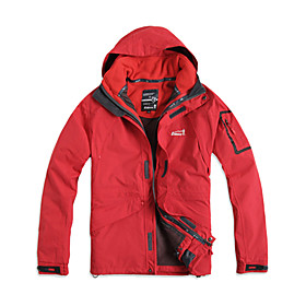Eamkevc - Mens Waterproof Breathable Seam Sealed Ski Jacket Three-in-one