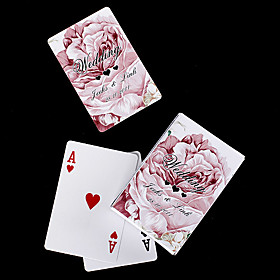 Personalized Playing Cards - Pink Rose Personalized Playing Cards - Pink Rose