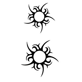 5 Pcs Sun Waterproof Temporary Tattoo(12.5cm 6.5cm)