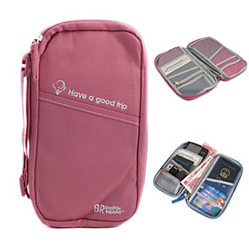 Multifunctional Storage Handbag Passport Holder (Pink)