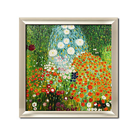 Framed Hand-painted Oil Painting by Gustav Klimt with Stretched Frame