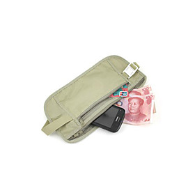 Covert Anti-lost Waist Pack for Passport and Credentials (Beige)