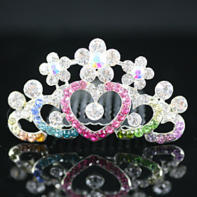 Gorgeous CZ Cubic Zirconia Wedding Flower Girl Tiara More Colors Available