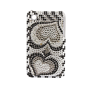 Premium Protective Back Case with Crystals for iPhone 3G/3GS