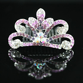 Gorgeous CZ Cubic Zirconia Wedding Flower Girl Tiara More Colors Available