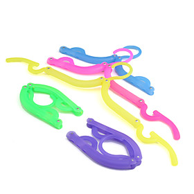 Travel Plastic Foldable Clothes Hanger (5 pcs)