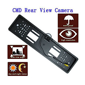 Car Rearview Camera (Nightvision, Waterproof, EU License Plate)