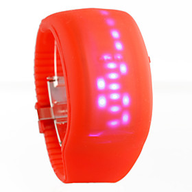 Fashion LED Movement Rectangle Shape Watch More Colors Available