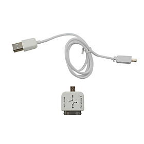 USB Data/Charging Cable for iPad / iPad 2 / iPhone 4 / 4S / 3G / 3GS, HTC / BlackBerry and More