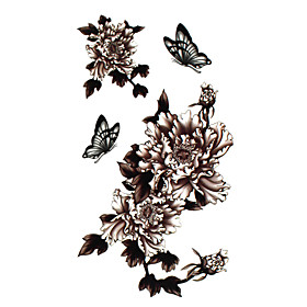 5 Pcs Flower Waterproof Temporary Tattoo(17.5cm 10cm)