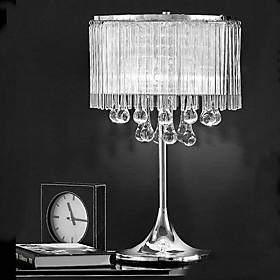 Elegant Crystal Table Light with 3 Lights