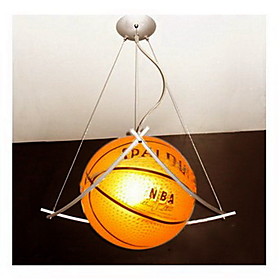 Basketball Featured Chandelier in Warm Light